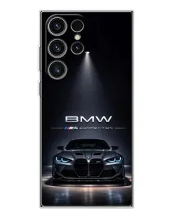 Чехол для Samsung Galaxy S25 Ultra с картинкой «BMW сквозь ночной город» Чехол для Samsung Galaxy S25 Ultra с картинкой «BMW сквозь ночной город»