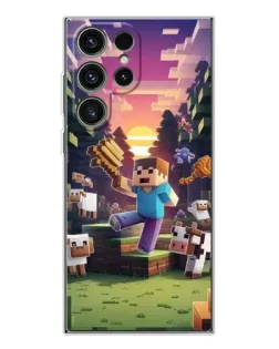 Чехол для Samsung Galaxy S25 Ultra с картинкой «Стив на ферме» Чехол для Samsung Galaxy S25 Ultra с картинкой «Стив на ферме»