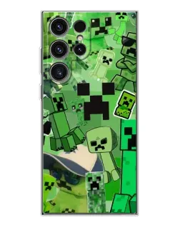 Чехол для Samsung Galaxy S25 Ultra с картинкой «Криперы Minecraft» Чехол для Samsung Galaxy S25 Ultra с картинкой «Криперы Minecraft»