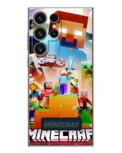 Чехол для Samsung Galaxy S25 Ultra с картинкой «Minecraft герои игры» Чехол для Samsung Galaxy S25 Ultra с картинкой «Minecraft герои игры»