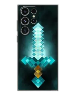 Чехол для Samsung Galaxy S25 Ultra с картинкой «Алмазный меч неон» Чехол для Samsung Galaxy S25 Ultra с картинкой «Алмазный меч неон»