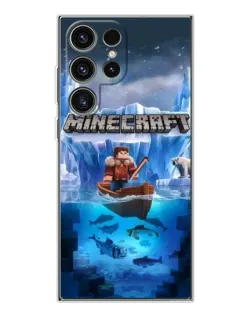 Чехол для Samsung Galaxy S25 Ultra с картинкой «Minecraft ледяной мир» Чехол для Samsung Galaxy S25 Ultra с картинкой «Minecraft ледяной мир»