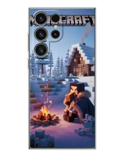 Чехол для Samsung Galaxy S25 Ultra с картинкой «Зимний Minecraft» Чехол для Samsung Galaxy S25 Ultra с картинкой «Зимний Minecraft»