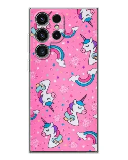 Чехол для Samsung Galaxy S25 Ultra с картинкой «Unicorn паттерн розовый» Чехол для Samsung Galaxy S25 Ultra с картинкой «Unicorn паттерн розовый»