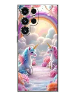 Чехол для Samsung Galaxy S25 Ultra с картинкой «Радуга и единороги» Чехол для Samsung Galaxy S25 Ultra с картинкой «Радуга и единороги»