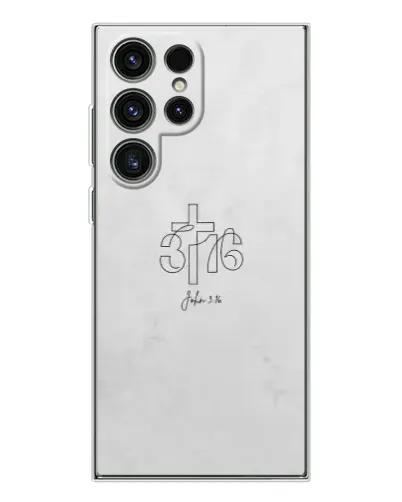 Чехол для Samsung Galaxy S25 Ultra с картинкой «Иоанна 3:16 Крест»