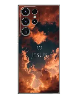 Чехол для Samsung Galaxy S25 Ultra с картинкой «Сияние Имени Jesus»