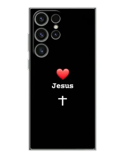 Чехол для Samsung Galaxy S25 Ultra с картинкой «Сердце - Jesus»