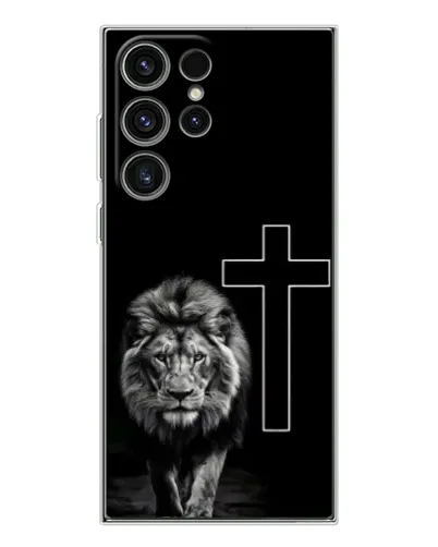 Чехол для Samsung Galaxy S25 Ultra с картинкой «Лев и Крест»