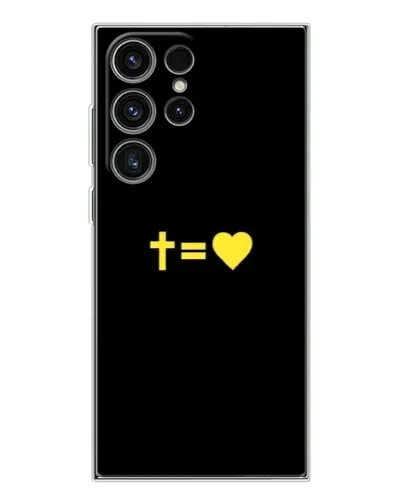 Чехол для Samsung Galaxy S25 Ultra с картинкой «Сердце и Крест»