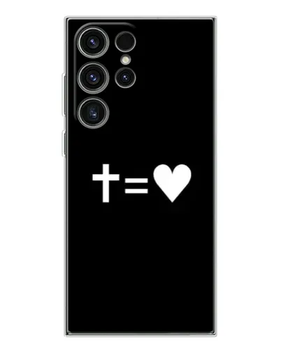 Чехол для Samsung Galaxy S25 Ultra с картинкой «Крест и Сердце»