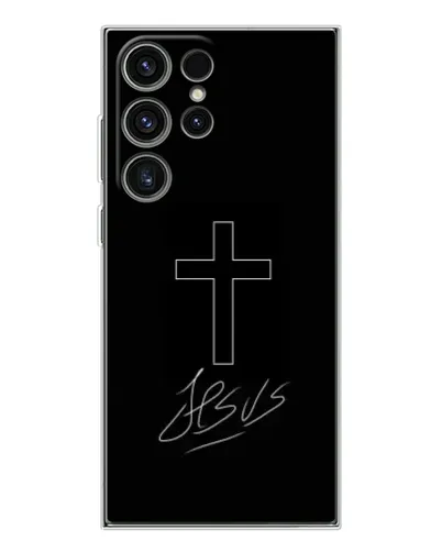 Чехол для Samsung Galaxy S25 Ultra с картинкой «Графический крест Jesus» Чехол для Samsung Galaxy S25 Ultra с картинкой «Графический крест Jesus»