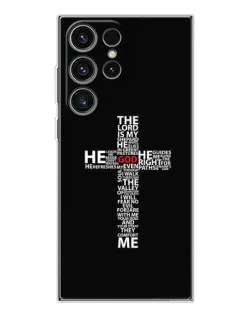 Чехол для Samsung Galaxy S25 Ultra с картинкой «Текстовый крест»