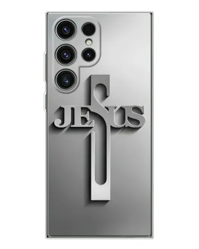 Чехол для Samsung Galaxy S25 Ultra с картинкой «Металлический крест Jesus» Чехол для Samsung Galaxy S25 Ultra с картинкой «Металлический крест Jesus»