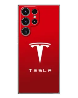 Чехол для Samsung Galaxy S25 Ultra с картинкой «Tesla Red Classic» Чехол для Samsung Galaxy S25 Ultra с картинкой «Tesla Red Classic»