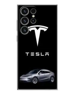 Чехол для Samsung Galaxy S25 Ultra с картинкой «Tesla Model Y» Чехол для Samsung Galaxy S25 Ultra с картинкой «Tesla Model Y»