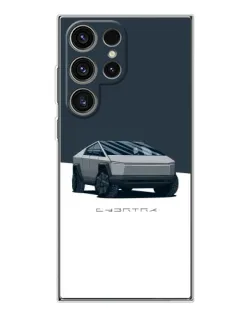Чехол для Samsung Galaxy S25 Ultra с картинкой «Серебристый Cybertruck Tesla» Чехол для Samsung Galaxy S25 Ultra с картинкой «Серебристый Cybertruck Tesla»