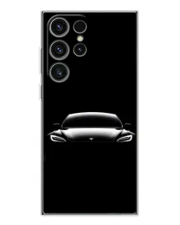 Чехол для Samsung Galaxy S25 Ultra с картинкой «Фары Tesla Night» Чехол для Samsung Galaxy S25 Ultra с картинкой «Фары Tesla Night»