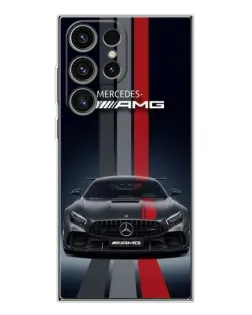 Чехол для Samsung Galaxy S25 Ultra с картинкой «Mercedes — белый карбон» Чехол для Samsung Galaxy S25 Ultra с картинкой «Mercedes — белый карбон»