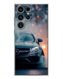 Чехол для Samsung Galaxy S25 Ultra с картинкой «Mercedes — ночной город» Чехол для Samsung Galaxy S25 Ultra с картинкой «Mercedes — ночной город»