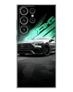 Чехол для Samsung Galaxy S25 Ultra с картинкой «Темный Mercedes AMG»