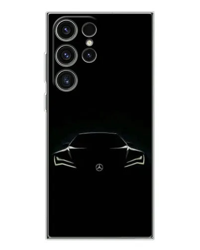 Чехол для Samsung Galaxy S25 Ultra с картинкой «Mercedes — силуэт авто» Чехол для Samsung Galaxy S25 Ultra с картинкой «Mercedes — силуэт авто»