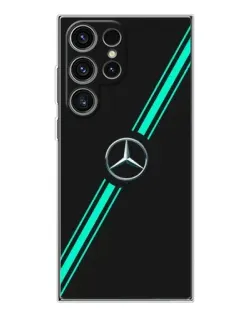 Чехол для Samsung Galaxy S25 Ultra с картинкой «Спортивные линии Mercedes» Чехол для Samsung Galaxy S25 Ultra с картинкой «Спортивные линии Mercedes»