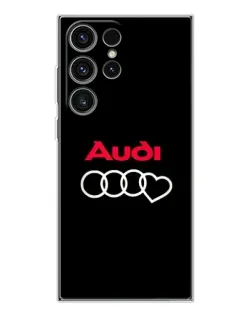 Чехол для Samsung Galaxy S25 Ultra с картинкой «Логотип Audi Heart» Чехол для Samsung Galaxy S25 Ultra с картинкой «Логотип Audi Heart»