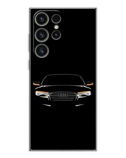 Чехол для Samsung Galaxy S25 Ultra с картинкой «Audi — ночной контур»