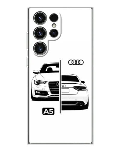 Чехол для Samsung Galaxy S25 Ultra с картинкой «Audi — контрастный дизайн»