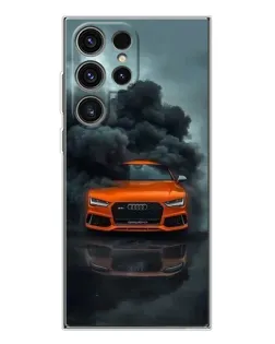 Чехол для Samsung Galaxy S25 Ultra с картинкой «Audi в облаках дыма» Чехол для Samsung Galaxy S25 Ultra с картинкой «Audi в облаках дыма»