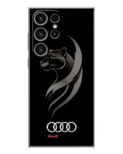 Чехол для Samsung Galaxy S25 Ultra с картинкой «Графика — пантера и Audi»