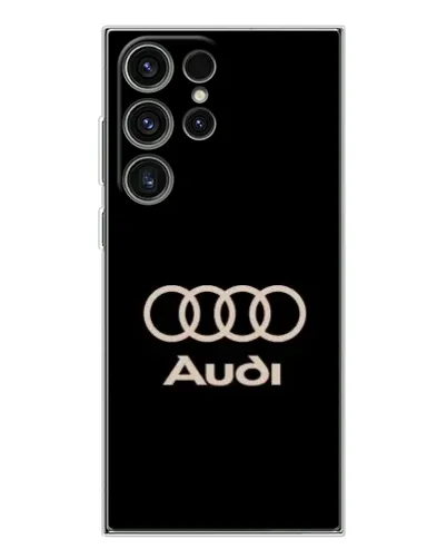 Чехол для Samsung Galaxy S25 Ultra с картинкой «Audi — золотой логотип»