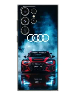 Чехол для Samsung Galaxy S25 Ultra с картинкой «Audi Sport — неон» Чехол для Samsung Galaxy S25 Ultra с картинкой «Audi Sport — неон»