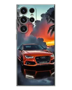 Чехол для Samsung Galaxy S25 Ultra с картинкой «Audi — закат» Чехол для Samsung Galaxy S25 Ultra с картинкой «Audi — закат»