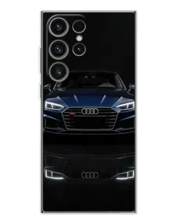 Чехол для Samsung Galaxy S25 Ultra с картинкой «Audi — ночное отражение» Чехол для Samsung Galaxy S25 Ultra с картинкой «Audi — ночное отражение»