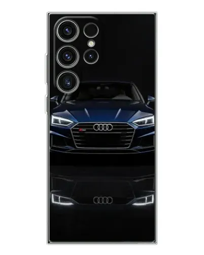Чехол для Samsung Galaxy S25 Ultra с картинкой «Audi — ночное отражение»