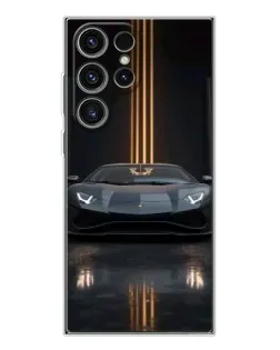 Чехол для Samsung Galaxy S25 Ultra с картинкой «Lamborghini золотые линии» Чехол для Samsung Galaxy S25 Ultra с картинкой «Lamborghini золотые линии»