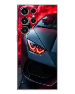 Чехол для Samsung Galaxy S25 Ultra с картинкой «Lamborghini красное сияние» Чехол для Samsung Galaxy S25 Ultra с картинкой «Lamborghini красное сияние»