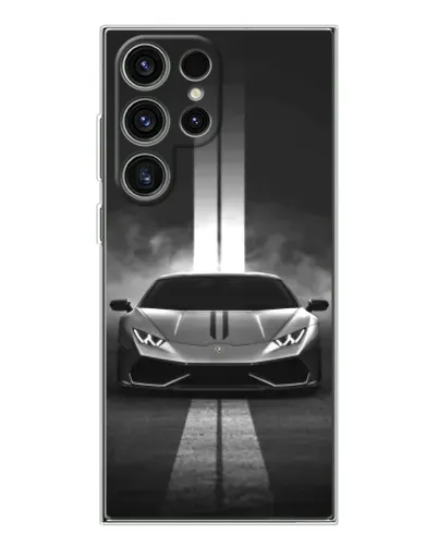 Чехол для Samsung Galaxy S25 Ultra с картинкой «Lamborghini симметрия дорог»