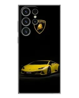 Чехол для Samsung Galaxy S25 Ultra с картинкой «Lamborghini желтый акцент» Чехол для Samsung Galaxy S25 Ultra с картинкой «Lamborghini желтый акцент»