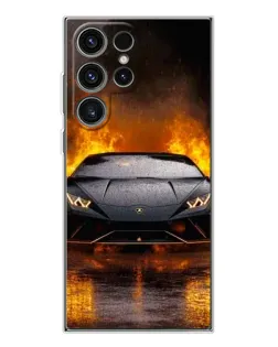 Чехол для Samsung Galaxy S25 Ultra с картинкой «Lamborghini в огне» Чехол для Samsung Galaxy S25 Ultra с картинкой «Lamborghini в огне»