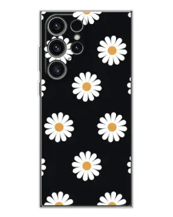Чехол для Samsung Galaxy S25 Ultra с картинкой «Ромашки на черном» Чехол для Samsung Galaxy S25 Ultra с картинкой «Ромашки на черном»