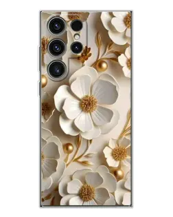 Чехол для Samsung Galaxy S25 Ultra с картинкой «Белие бумажние цвети» Чехол для Samsung Galaxy S25 Ultra с картинкой «Белие бумажние цвети»