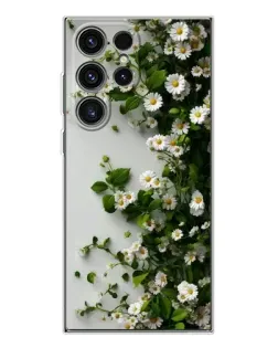 Чехол для Samsung Galaxy S25 Ultra с картинкой «Ветка мелких белых цветов» Чехол для Samsung Galaxy S25 Ultra с картинкой «Ветка мелких белых цветов»