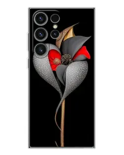 Чехол для Samsung Galaxy S25 Ultra с картинкой «Серебряный фантазийный цветок» Чехол для Samsung Galaxy S25 Ultra с картинкой «Серебряный фантазийный цветок»