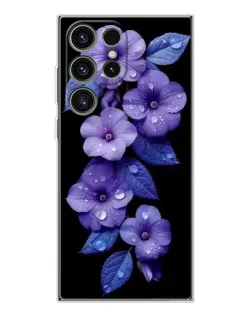 Чехол для Samsung Galaxy S25 Ultra с картинкой «Фиолетовые цветы с росою» Чехол для Samsung Galaxy S25 Ultra с картинкой «Фиолетовые цветы с росою»
