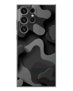Чехол для Samsung Galaxy S25 Ultra с картинкой «Темный абстрактный камуфляж»