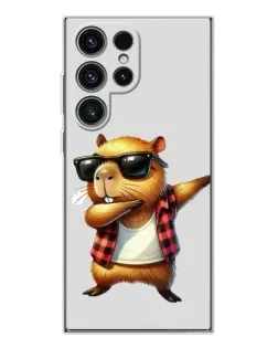 Чехол для Samsung Galaxy S25 Ultra с картинкой «Капибара рэпер даб» Чехол для Samsung Galaxy S25 Ultra с картинкой «Капибара рэпер даб»