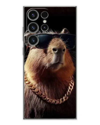 Чехол для Samsung Galaxy S25 Ultra с картинкой «Капибара золотая цепь» Чехол для Samsung Galaxy S25 Ultra с картинкой «Капибара золотая цепь»